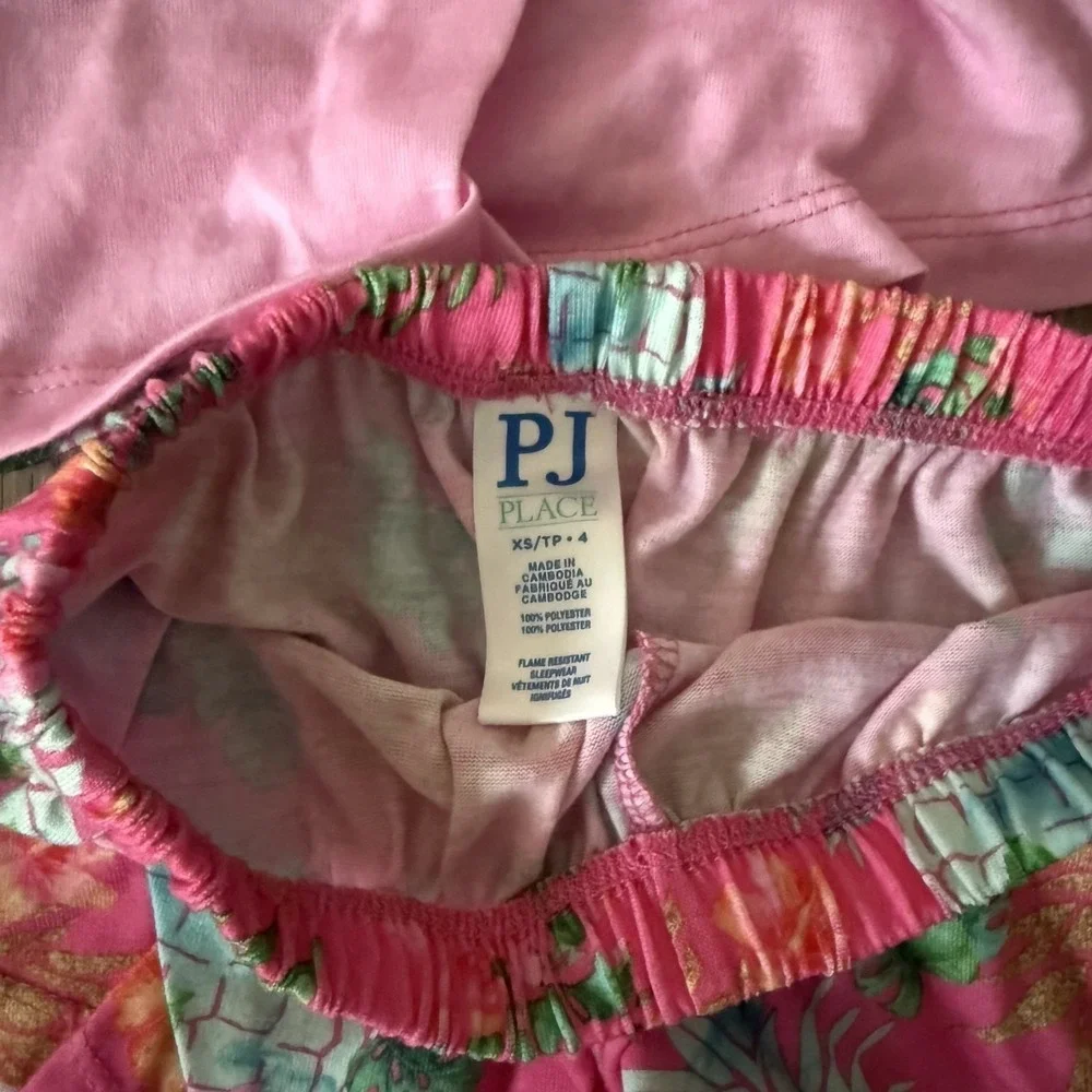 The Children's Place Girls 2 Piece Cami Short Sleep Pajama Set Aloha Sizes XS